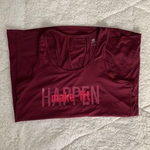 Maroon workout tank, size XS